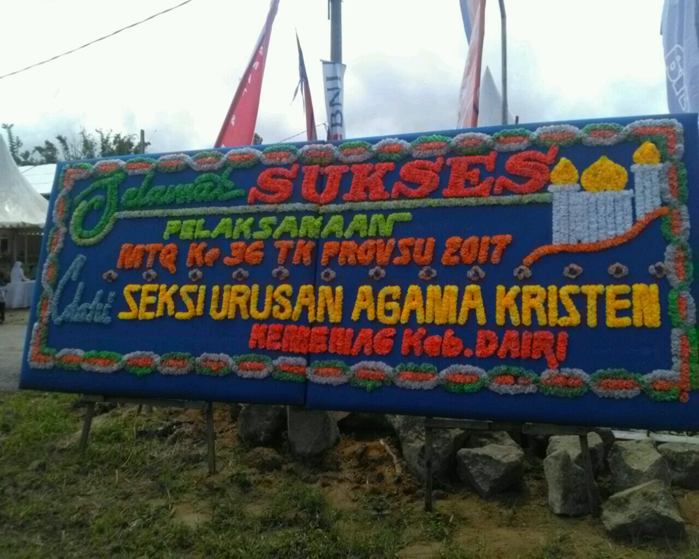 "papan bunga sidikalang"